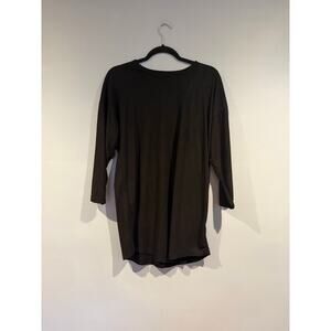 Classic Black Men's 3/4 Sleeve Shirt